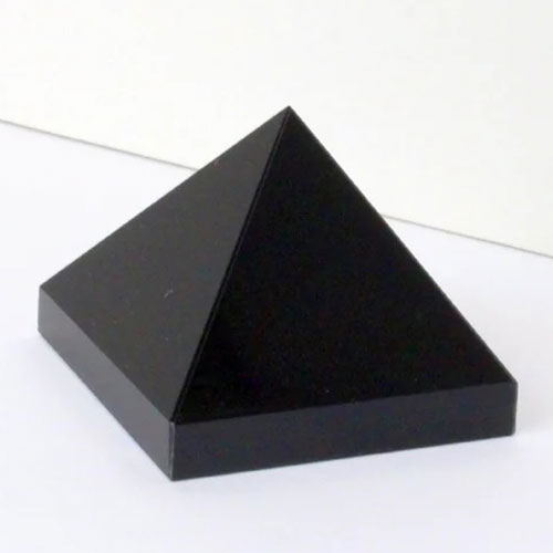 Black Agate Stone Pyramid